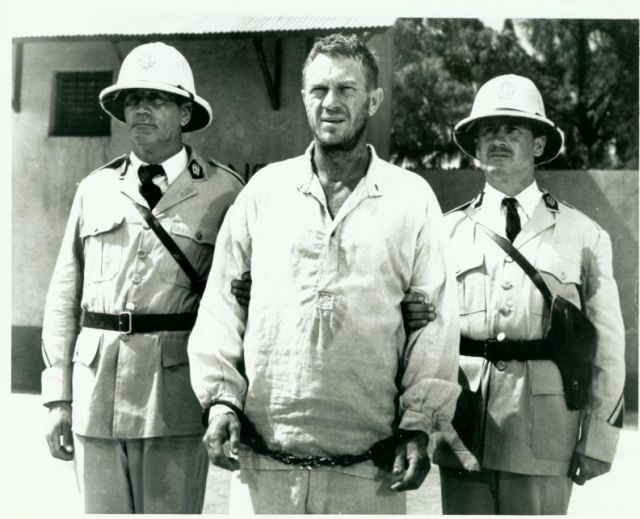 McQueen (as Papillon) is released from solitary.